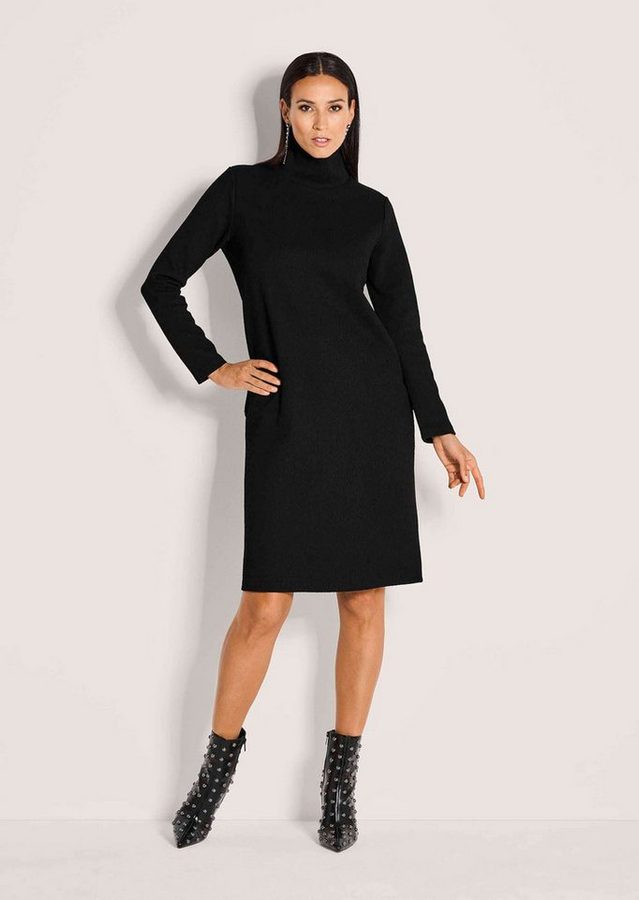 MADELEINE Midikleid Elegantes Businesskleid mit Stehkragen Figurbetonend mit modischem Stehkragen und langen Ärmeln von MADELEINE