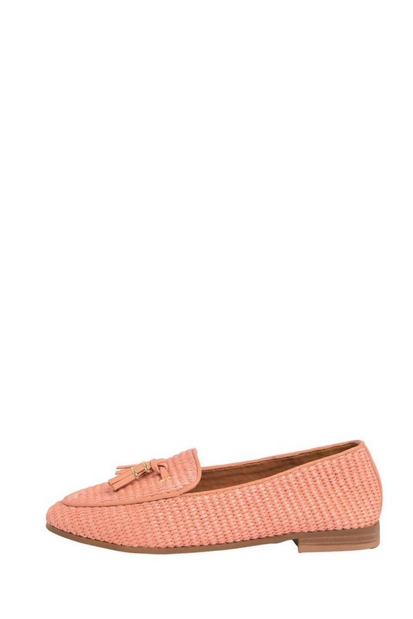 LIPSY Lipsy Loafer mit Raffia- und Fransendetails Loafer von Lipsy