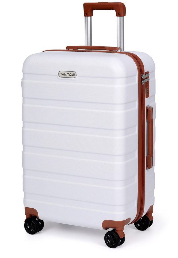 TANTOMI Handgepäckkoffer S/M/L/Set Koffer Hartschale Leicht Reisekoffer ABS Geräumig Haltbar, Trolley Handgepäck Große Kapazität von TANTOMI