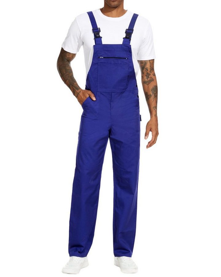 WORK IDEA Arbeitslatzhose Herren Arbeitshose Herren Latzhose Multi Pocket Arbeitslatzhose (1-tlg) geeignet für Garten, Malerarbeiten und Outdoor-Einsätze von WORK IDEA