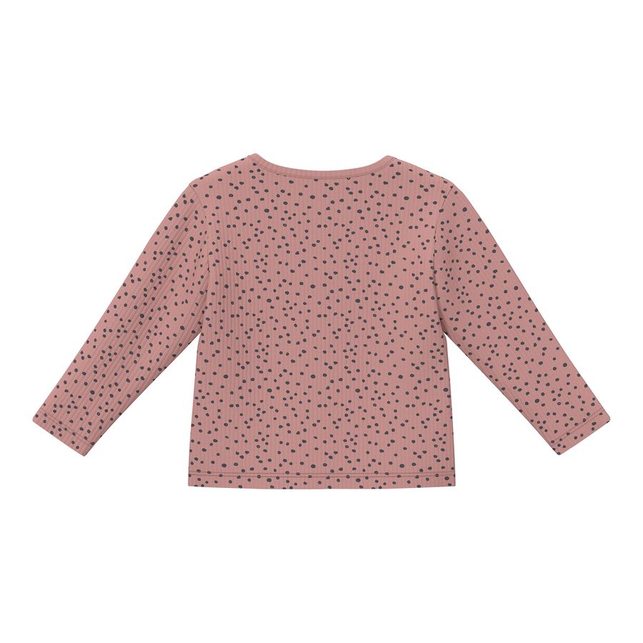S.Oliver Henley-Shirt langarm Punkte Rippqualität von s.Oliver
