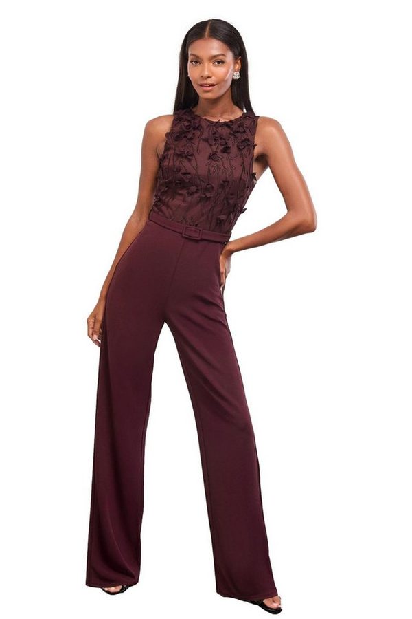 LIPSY Jumpsuit Lipsy Neckholder-Jumpsuit mit 3D-Struktur, Petite (1-tlg) von Lipsy