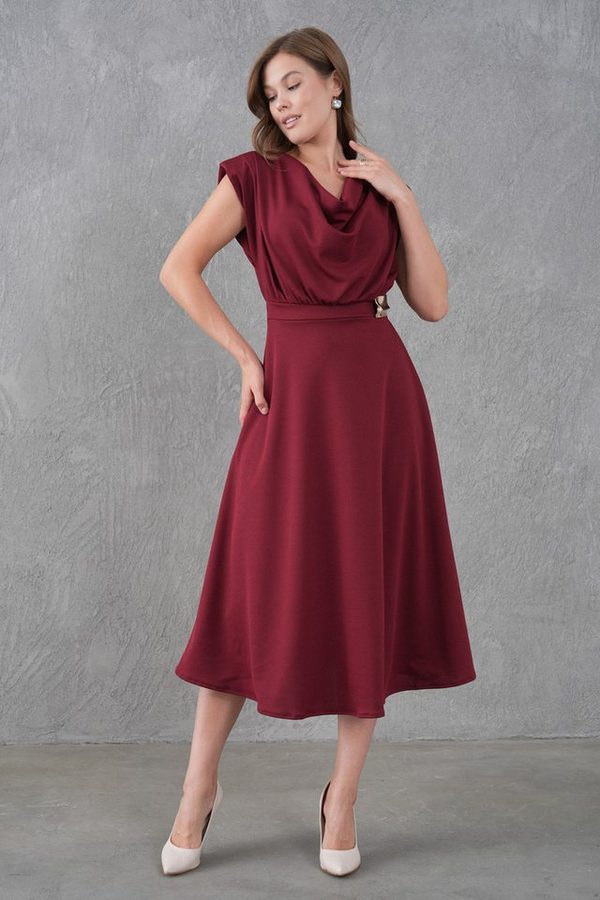 WOMAN VISION Midikleid Ärmelloses ausgestelltes Midikleid von WOMAN VISION