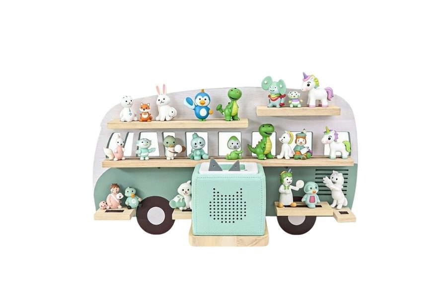 relaxdays Kinderregal Toniebox Regal Bus, 1-tlg., salbei. von RELAXDAYS