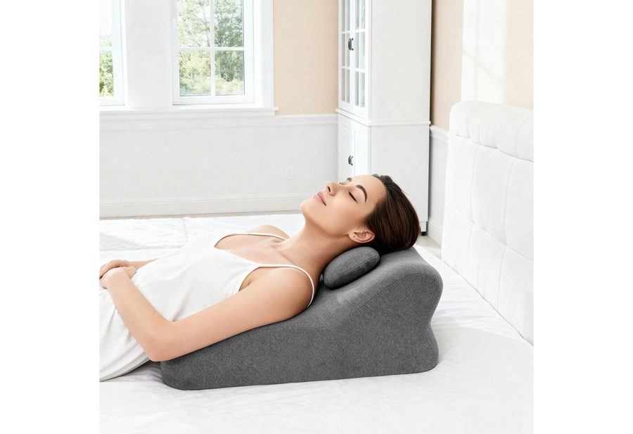 ibettertec Sitzsack 27° Intimkissen Paare, Memory Schaum Liebeskissen rutschfest (Set), Memory-Schaum 27 Grad Sex Kissen für intime Positionen von ibettertec