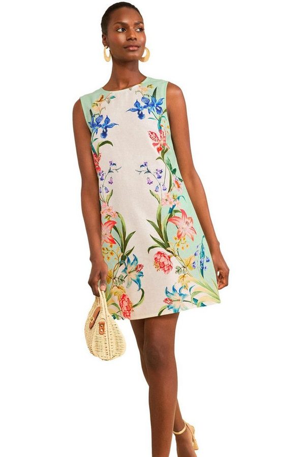 Love & Roses Minikleid Love & Roses Mini-Etuikleid aus Leinen (1-tlg) von Love & Roses