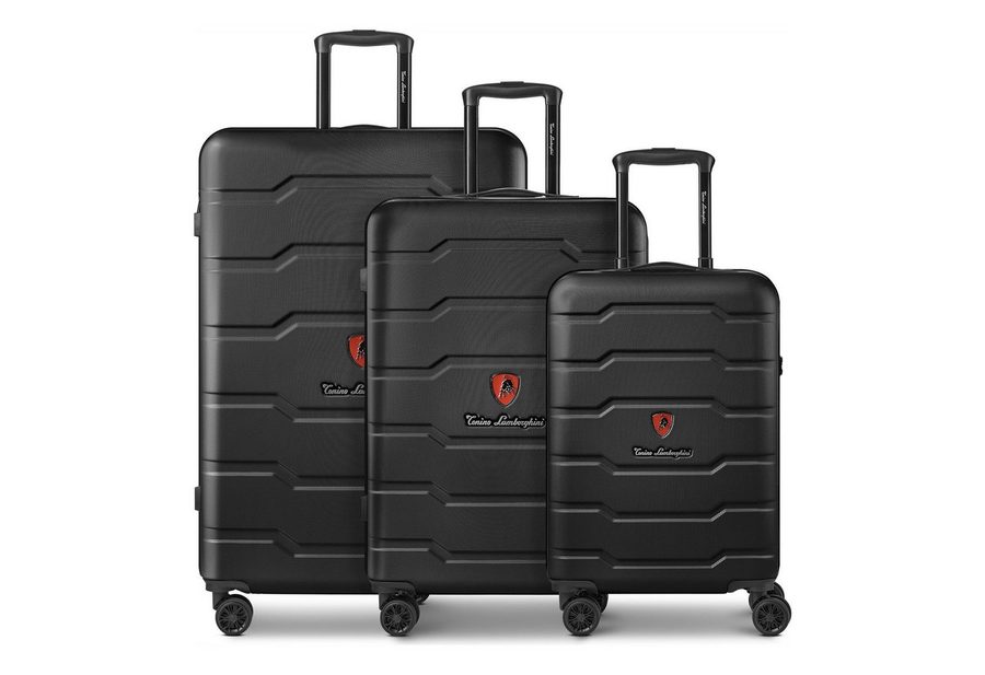Tonino Lamborghini Trolleyset Bologna, 4 Rollen, (3-teilig, 3 tlg), ABS von Tonino Lamborghini