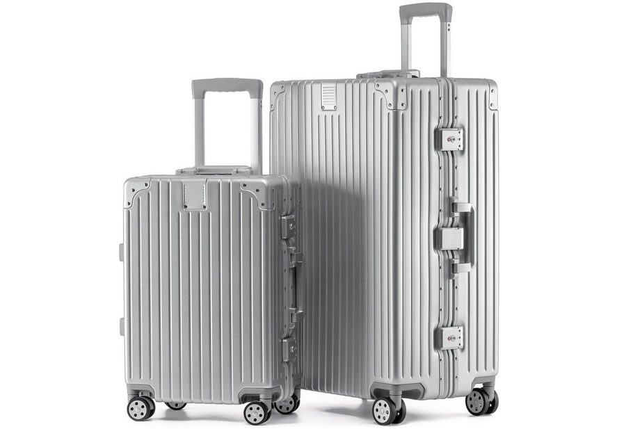 KOFA Kofferset ZURICH, (M + XL), Hartschalen Trolley), 55cm + 75cm, Alu-Rahmen & Polycarbonat-Hartschale, TSA Schloss von KOFA