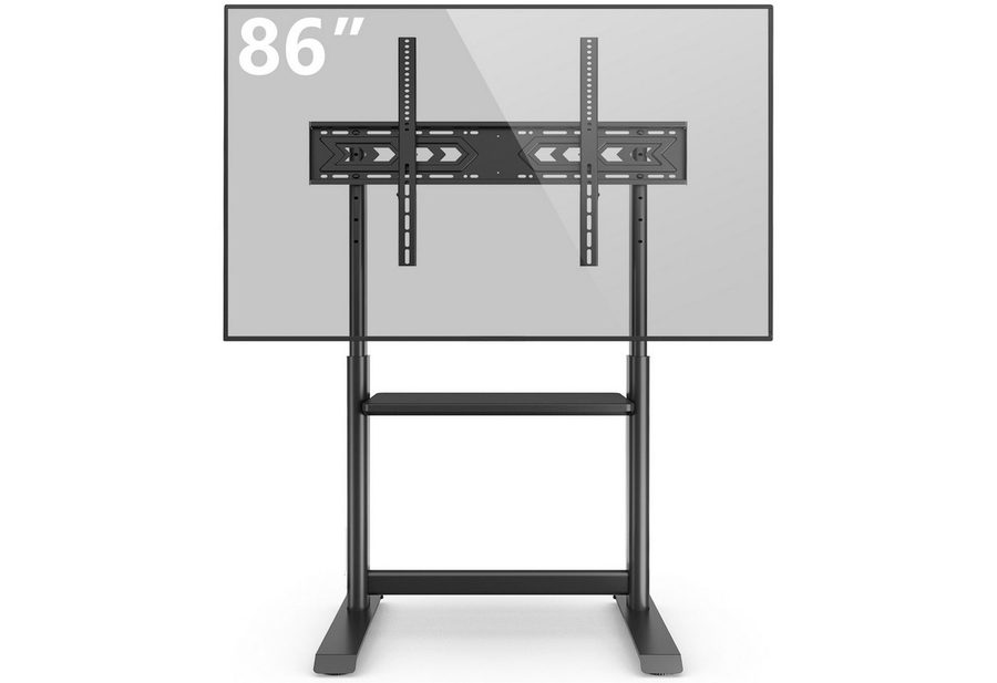 TVON TV-Ständer TV Bodenständer für 60 bis 86 Zoll Fernseher, Regal für Geräte, (bis 86 Zoll, 1-tlg., 68kg Tragfähigkeit, Max. VESA 800x600mm) von TVON
