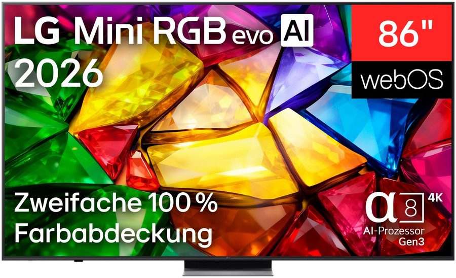 LG 86MRGB87B9B Mini-LED-Fernseher (217 cm/86 Zoll, 4K Ultra HD, Smart-TV) von LG