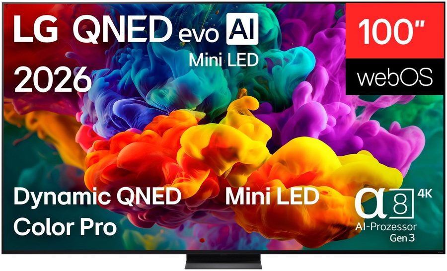 LG 100QNED87B6 QNED-Fernseher (253 cm/100 Zoll, 4K Ultra HD, Smart-TV) von LG