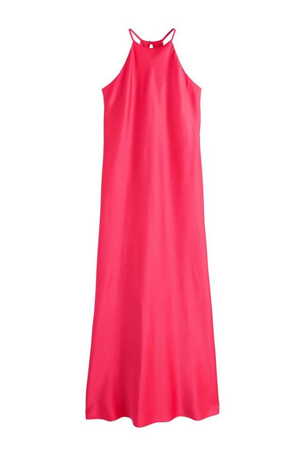 Next Satinkleid Brautjungfern-Maxikleid aus Satin mit Neckholder (1-tlg) von Next