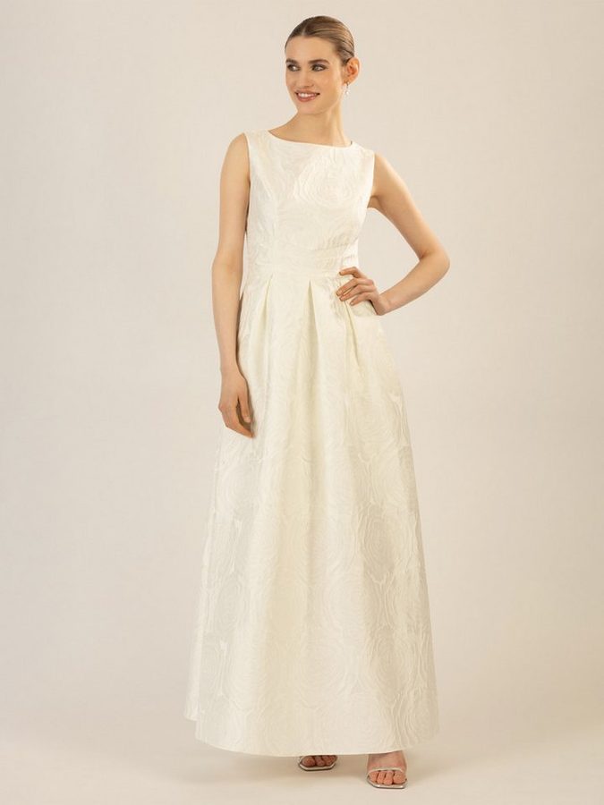 Apart Abendkleid mit angedeuteten Rosenblüten von Apart
