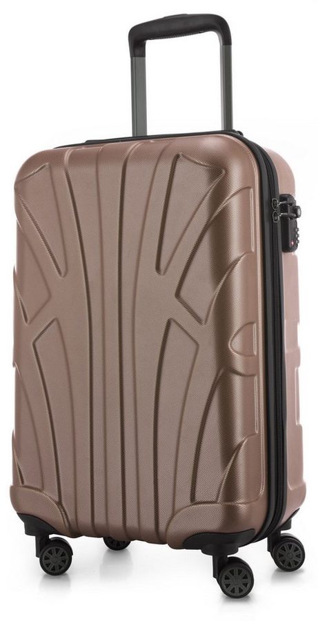 Suitline Handgepäckkoffer S1, 4 Rollen, Trolley 55x35x20 cm Bordgepäck Koffer Doppelrollen 34 L von Suitline