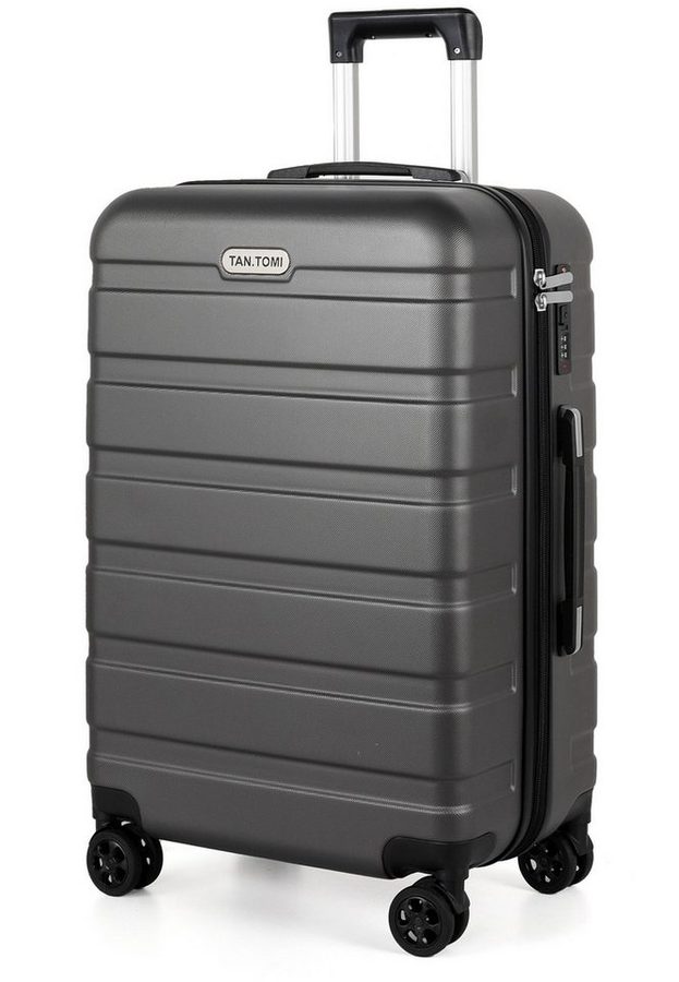 TANTOMI Handgepäckkoffer S/M/L/Set Koffer Hartschale Leicht Reisekoffer ABS Geräumig Haltbar, Trolley Handgepäck Große Kapazität von TANTOMI