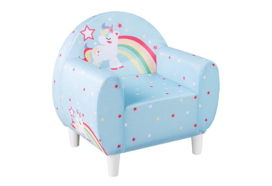 COSTWAY Kindersofa, Kinder Sessel, Spielsofa, Einhorn von COSTWAY