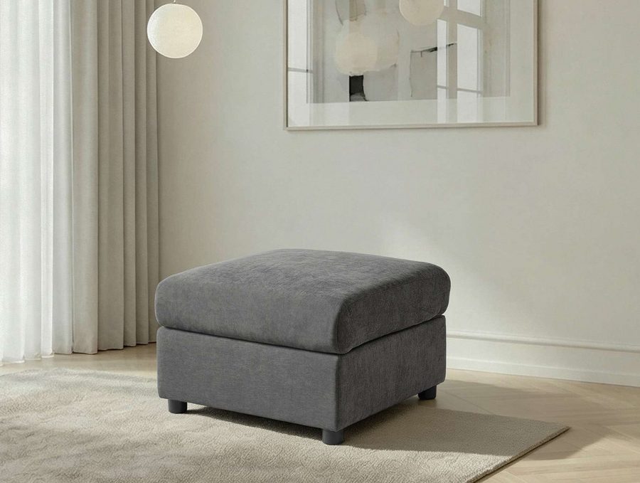 Dorel Home Polsterhocker STILHUS Sitzhocker passend zur Serie, Breite 65 cm, Chenille-Bezug, als Modul oder separat verwendbar - individuell kombinierbar von Dorel Home