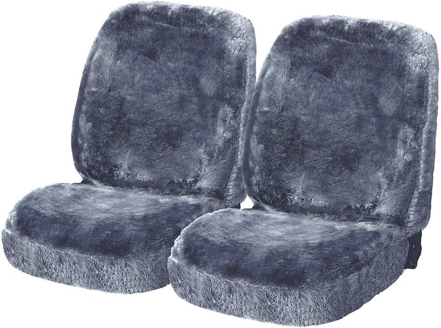Woltu Autositzbezug, 2-tlg., Lammfellbezug Vordersitzbezug universal Größe von WOLTU