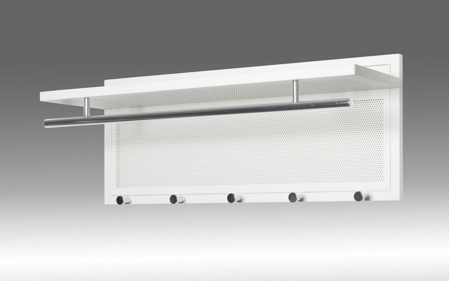 HAKU Wandgarderobe (1 St), rechteckig- aus Textil Grau - B/T/H 60/50/173 cm von HAKU