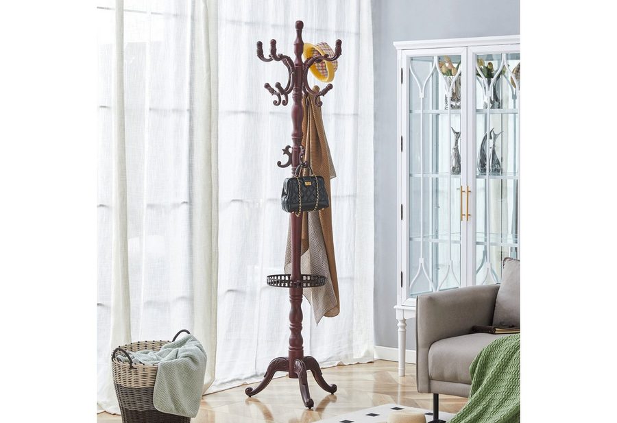 ANYSUN Garderobenständer Kleiderständer, Vielseitiger europäischer Kleiderständer, (Eingang Schlafzimmer,Schlafzimmer Mantelhalter), stabil, einfach zu montieren und mit rutschfesten Füßen von ANYSUN
