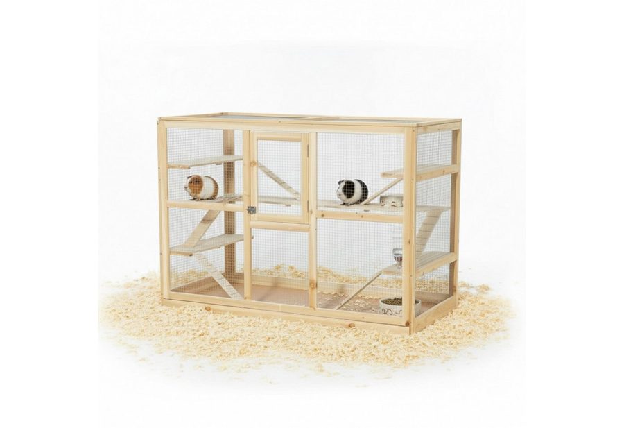 Mucola Kleintierkäfig Nagerkäfig XXL Villa Hamsterkäfig Mäusekäfig Kleintierkäfig, verzinkt von Mucola