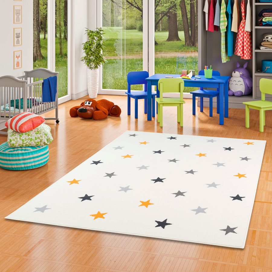 Pergamon Kinder und Jugend Teppich Trendline Sterne Mix von Pergamon