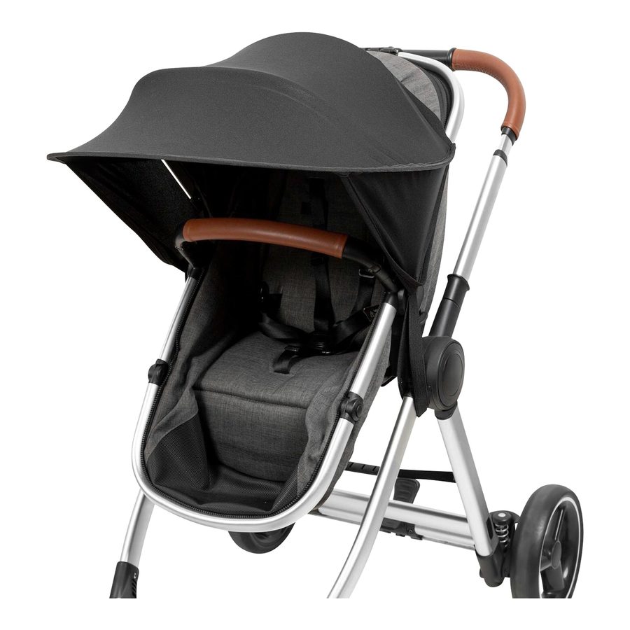 Babycab Universal Sonnenverdeck für Kinderwagen schwarz von babycab