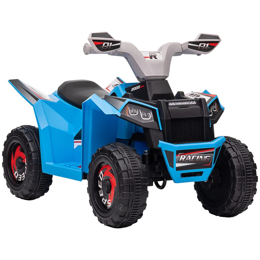 HOMCOM Elektro Kinderquad, Mini Elektroquad mit Vorwärts-, Rückwärtsfunktion, 6 V Elektrofahrzeug für Kinder 1,5-3 Jahre, 2,5 km/h, Blau   Aosom von HOMCOM