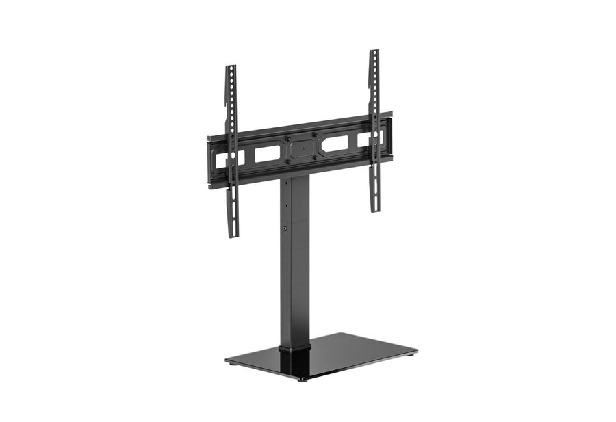 Xantron TV-Wandhalterung TV Standfuß höhenverstellbar 37–75 Zoll schwenkbar – PREMIUM-TVS02, (bis 70 Zoll, Edle Glasplatte, höhenverstellbar, schwenkbar) von Xantron