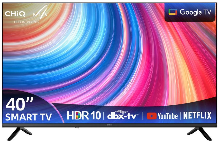 CHiQ L40FT LED-Fernseher (100 cm/40 Zoll, Full HD(1920*1080), Smart TV, Google TV, HDR 10, Dolby Audio & DBX-TV, Google TV OS mit 10.000+ Apps) von CHIQ