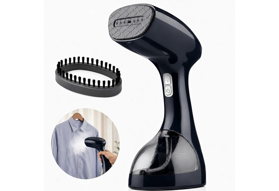 Fyrove Dampfglätter Dampfbügeleisen 2000-2500W Hand-Dampfglätter mit 3 Dampfstufen, 2500 W, 265 ML Wassertank, Keramik-Dampfplatte, Reise-Dampfbürste für Kleidung von Fyrove