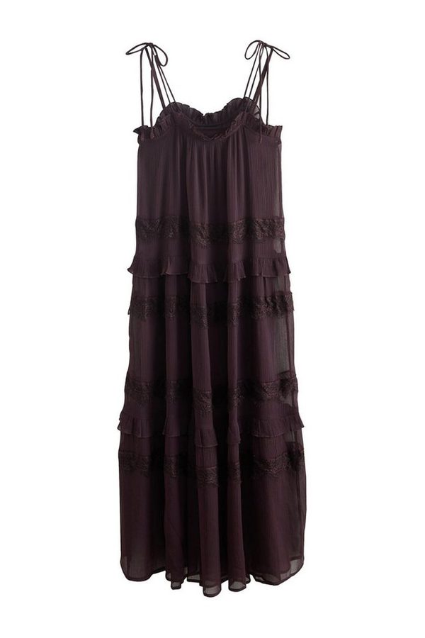 Next Strandkleid Maxikleid Netzstoff mit geschürten Trägern (2-tlg) von Next