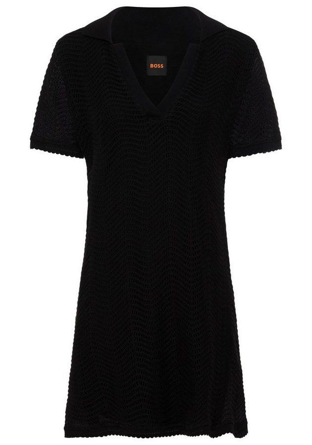 BOSS ORANGE Polokleid Eloa Premium Damenmode Häkelkleid in kniefreier Länge von Boss Orange