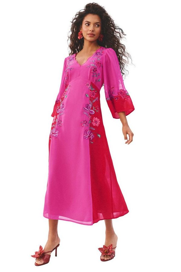 Love & Roses Midikleid Love & Roses Midikleid mit Kimonoärmeln, Regular (1-tlg) von Love & Roses