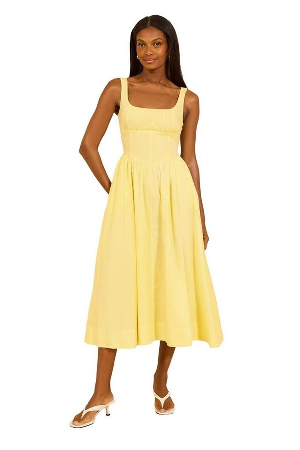 LIPSY Midikleid Lipsy Tailliertes Trägerkleid Midi-Länge, Regular (1-tlg) von Lipsy