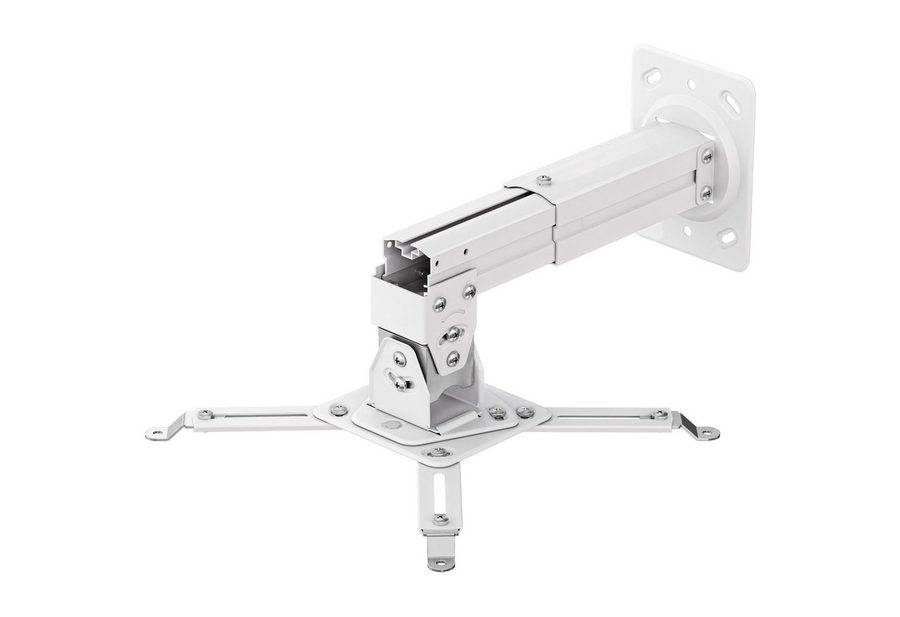 ONKRON Beamer-Deckenhalterung bis 10 kg, höhenverstellbar, K3A-W, (bis 300 Zoll, schwenkbar, neigbar, Wand und Decke, ausziehbar, Kabelmanagement) von ONKRON