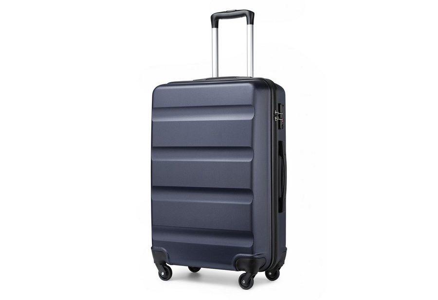 KONO Hartschalen-Trolley Handgepäck Leicht Hartschalenkoffer aus ABS Reisekoffer mit 4 Rollen von KONO