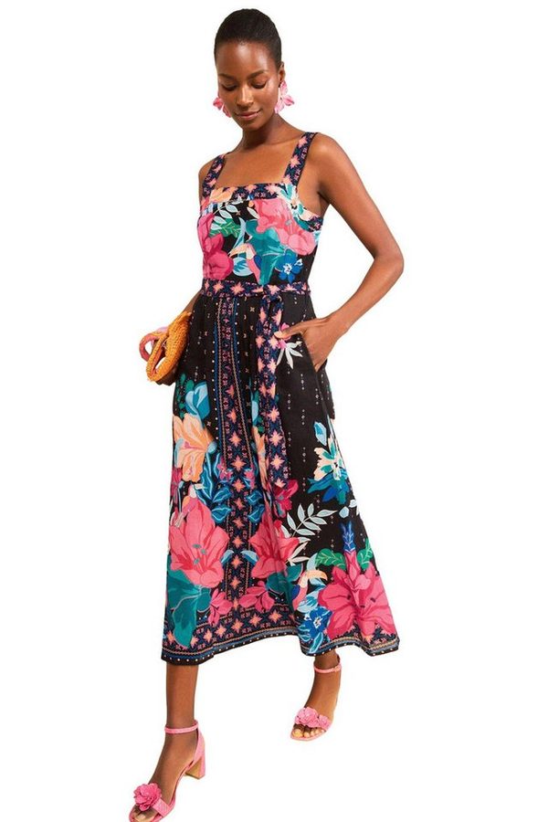 Love & Roses Midikleid Love & Roses Midikleid aus Baumwolle, Regular (1-tlg) von Love & Roses