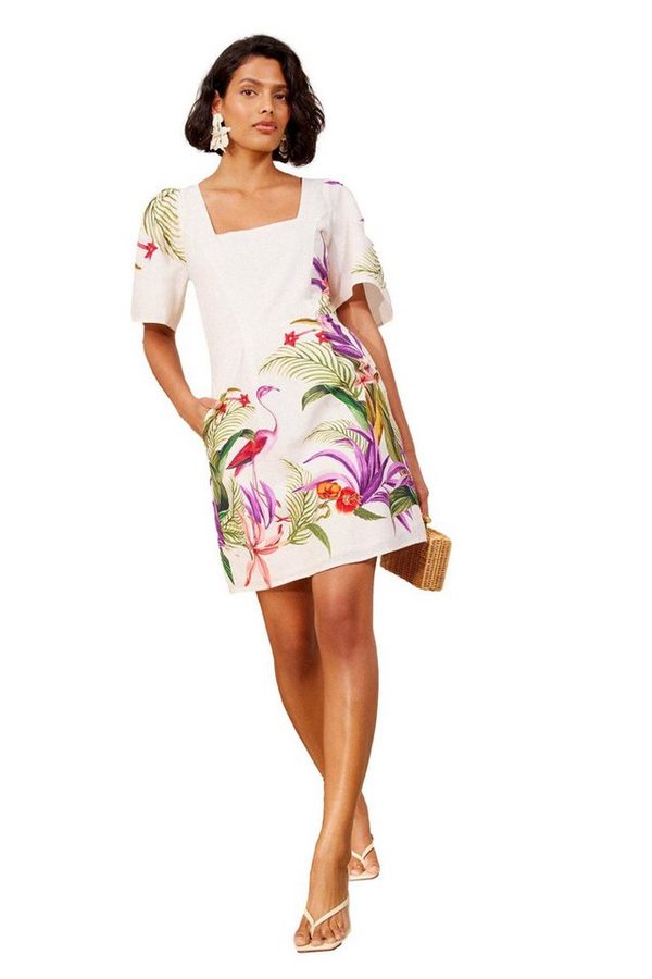 Love & Roses Minikleid Love & Roses Minikleid mit eckigem Ausschnitt (1-tlg) von Love & Roses