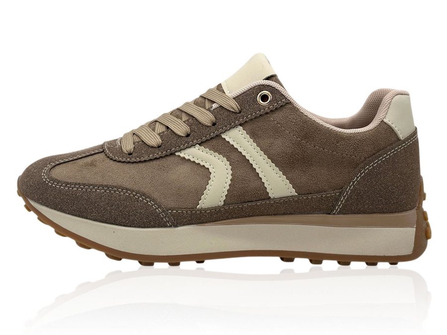 Nowaland Damen Sneaker Plateau-Sneaker mit Kontraststreifen und Profilsohle Sneaker Retro-Design mit Kontraststreifen und komfortabler Plateausohle von Nowaland