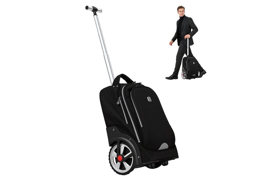 Rutaqian Business-Trolley 19-Zoll-Rolltasche,Wasserdichte Rolltasche, Laptoptasche mit Rollen, Handgepäcktasche mit Laptopfach, passend für 14-Zoll-Laptops von Rutaqian