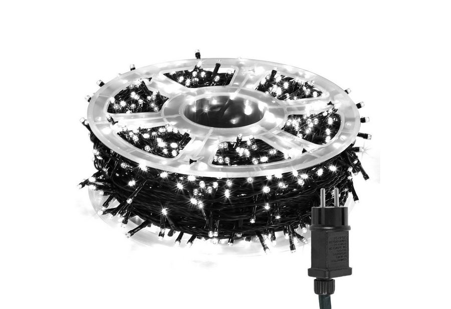 Clanmacy LED-Lichterkette 10-200M LED Lichterkette Weihnachten für Außen Innen 8 Modi Party Deko, Weihnachtsdeko Innen/Außen, 8 Modi Speicherfunktion, Wasserdicht von Clanmacy