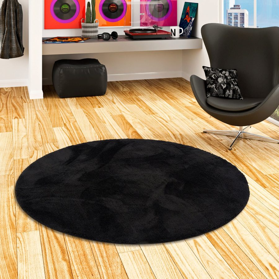 Pergamon Super Soft Kinder Hochflor Teppich Silky Kids Rund von Pergamon