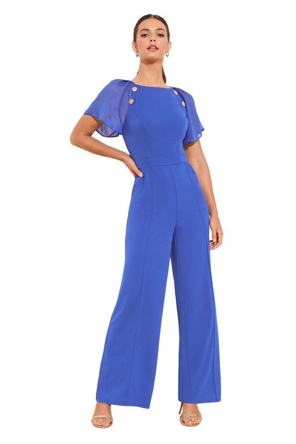 LIPSY Jumpsuit Lipsy Jumpsuit mit Chiffon-Flatterärmeln, Regular (1-tlg) von Lipsy