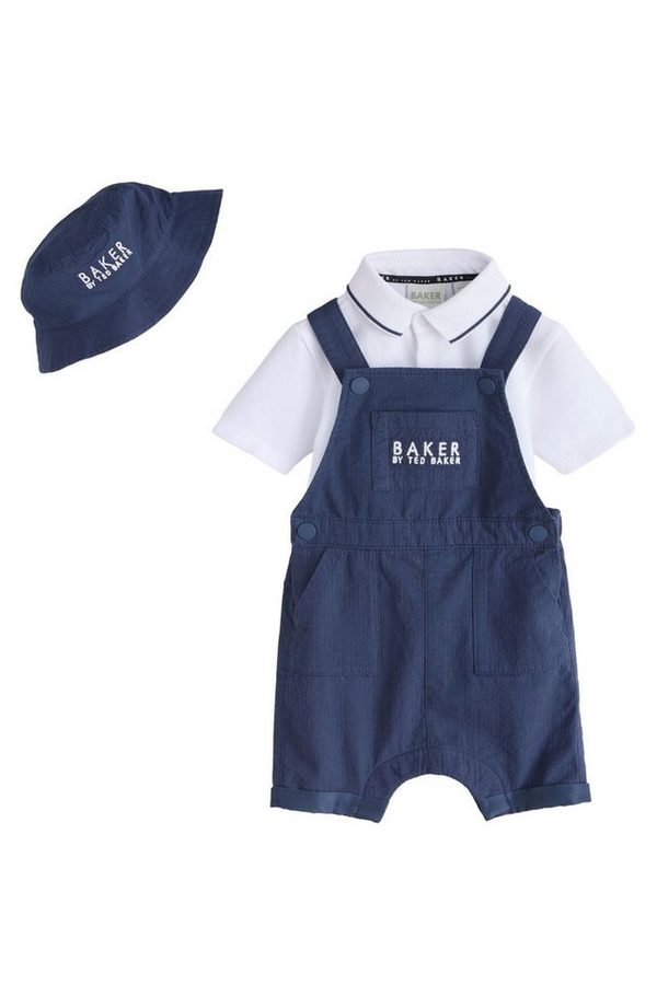 Baker by Ted Baker Shirt & Hose Baker by Ted Baker Set mit Latzhose, Hemd + Mütze (3-tlg) von Baker by Ted Baker