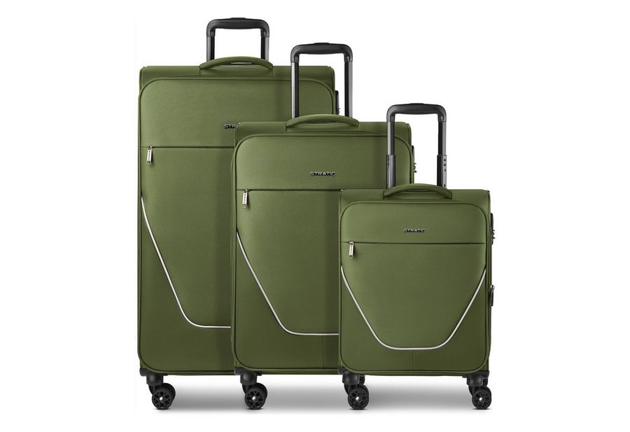 Stratic Trolleyset taska, 4 Rollen, (3-teilig, 3 tlg), Polyester von Stratic