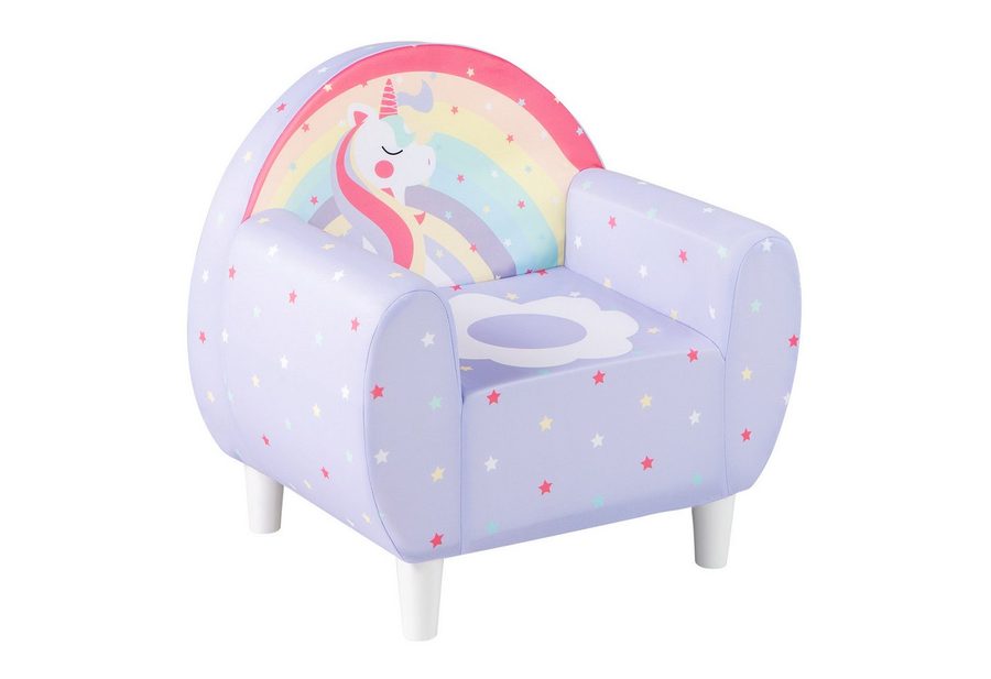 COSTWAY Kindersofa, Kinder Sessel, Spielsofa, Einhorn von COSTWAY