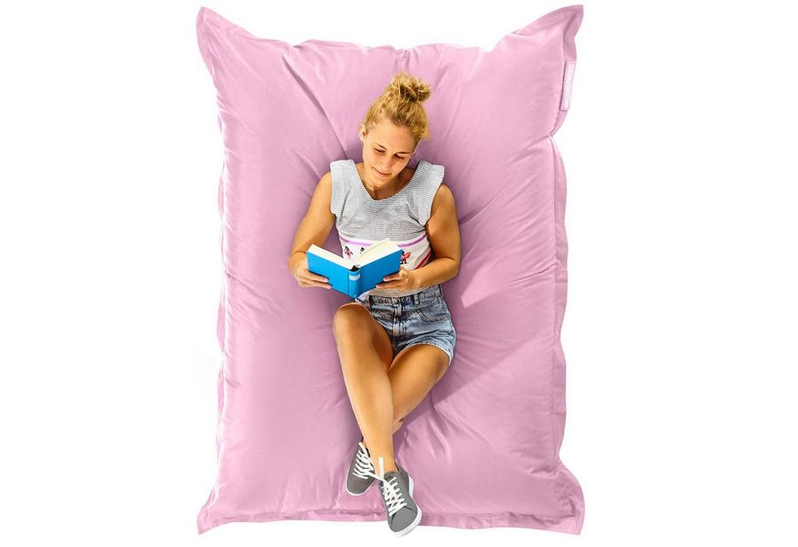 Green Bean Sitzsack XXL Outdoor Sitzsack Square 140x180cm (XXL Riesensitzsack 140x180cm 380 Liter Kinder & Erwachsene Bean Bag EPS Perlen Füllung, Groß Draußen Outdoor Liegekissen), Waschbar Wetterfest Lounge Sitzkissen Bodenkissen von Green Bean