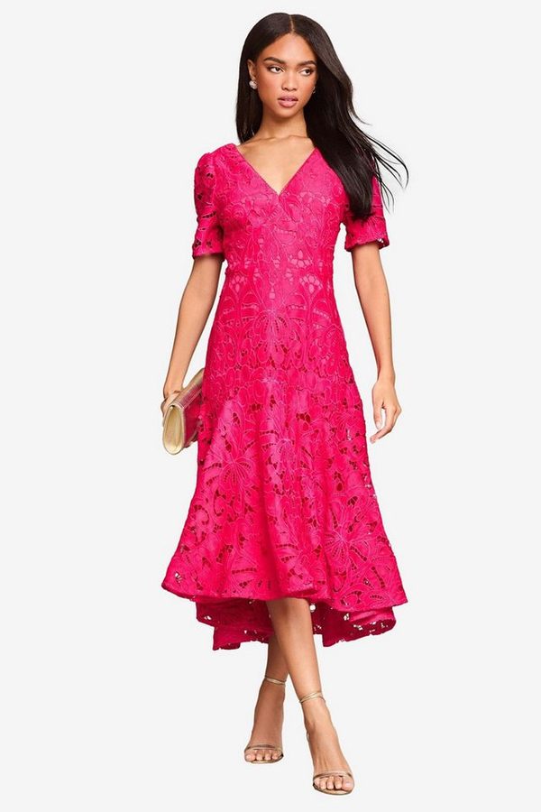 LIPSY Midikleid Lipsy Midikleid mit kurzen Ärmeln, Regular (1-tlg) von Lipsy