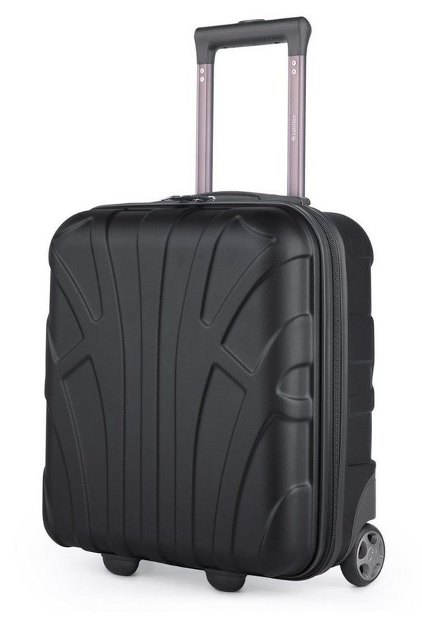 Suitline Handgepäckkoffer S1, 2 Rollen, EasyJet Trolley 45x36x20 cm Underseat kleiner Koffer Flugzeug 30 L von Suitline